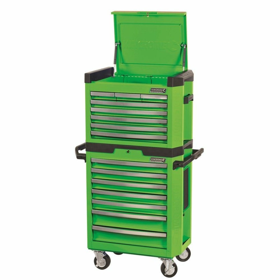 Kincrome Tools Kincrome | Kincrome Contour Tool Workshop 472 Piece 15 Drawer W. Trolley Green K1500G Nice Style