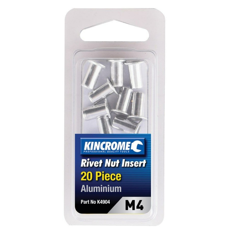 Kincrome Tools Kincrome | Kincrome Rivet Nut Insert M4 Aluminium 20 Piece K4904 Fire Sale