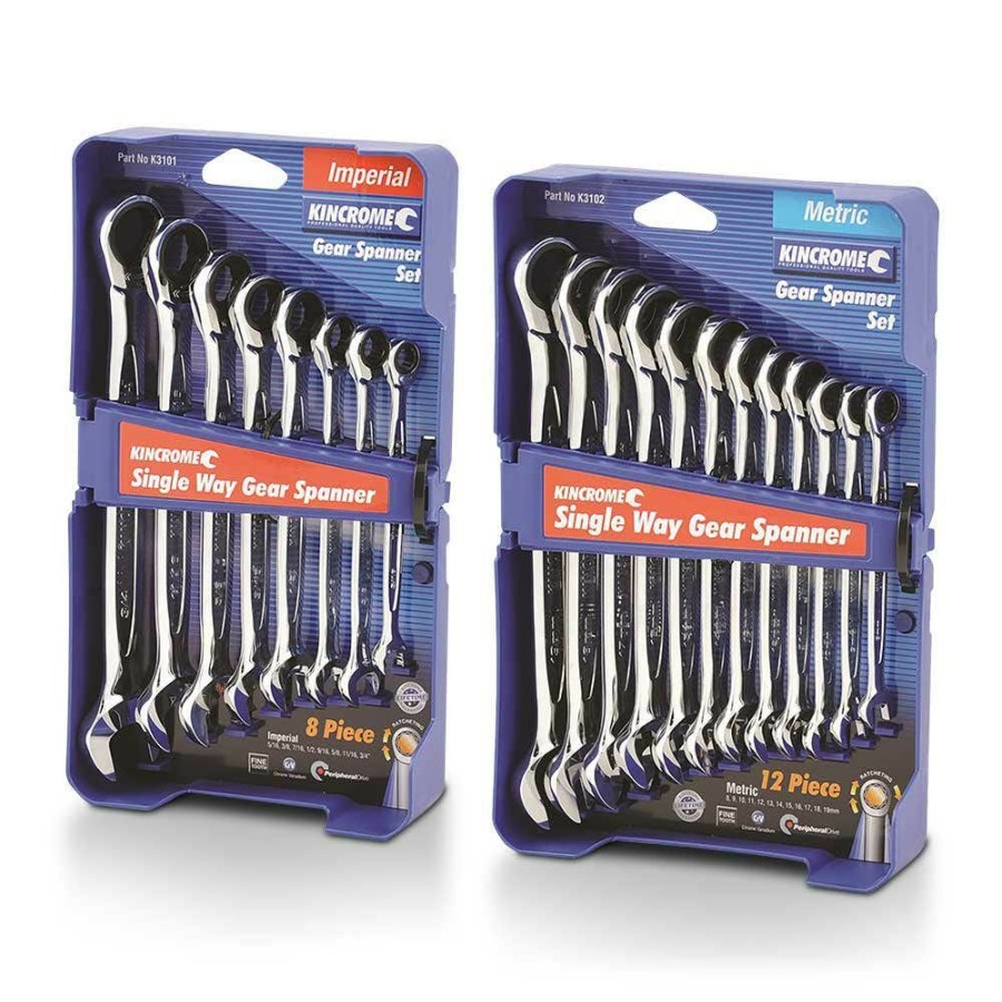 Kincrome Tools Kincrome | Kincrome 12 Piece Metric Plus 8 Piece Imperial Spanner Bundle Set P3013 Discounts Online