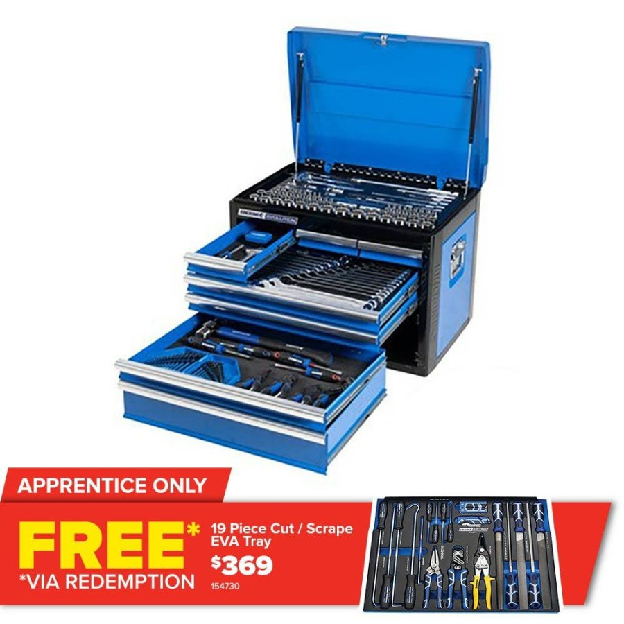 Kincrome Tools Kincrome | Kincrome Evolution Tfl Tool Chest Kit 197 Piece 7 Drawer P1703 Classical Style