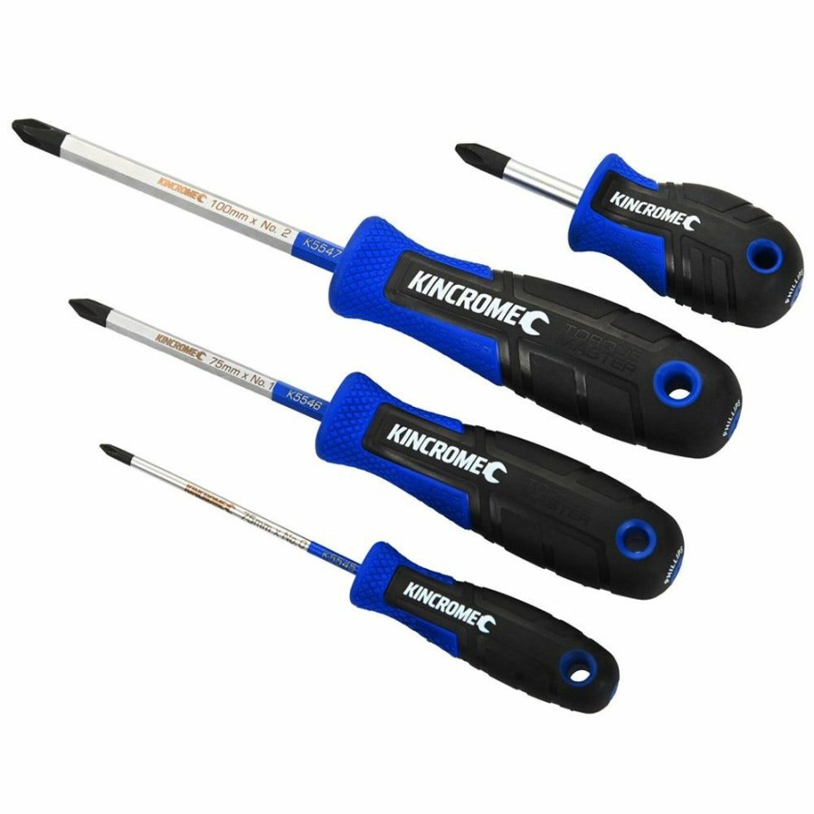 Kincrome Tools Kincrome | Kincrome Torquemaster Phillips Screwdriver Set 4 Piece K5518 High Quality