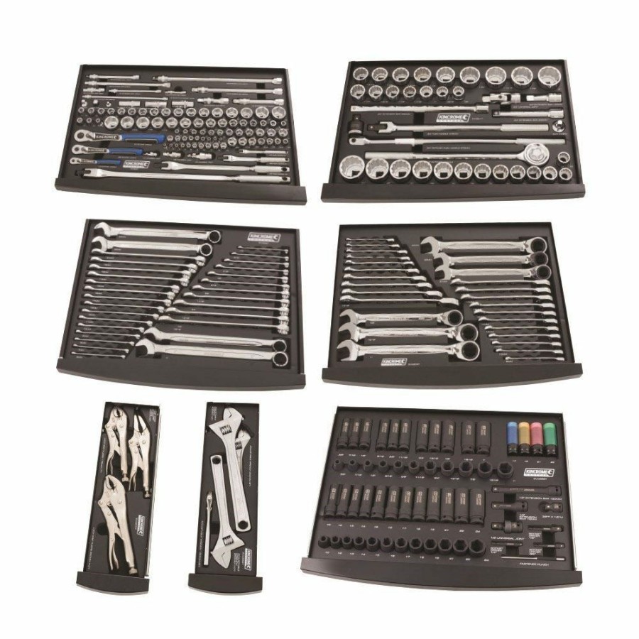 Kincrome Tools Kincrome | Kincrome Contour 60 Tool Trolley Kit Black Series 674 Piece K1562Mb New Collections