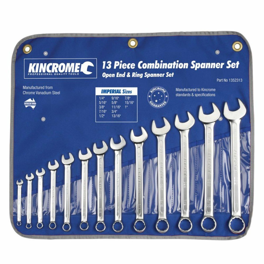 Kincrome Tools Kincrome | Kincrome 13 Piece Combination Spanner Set Imperial 1352313 Cheap Online