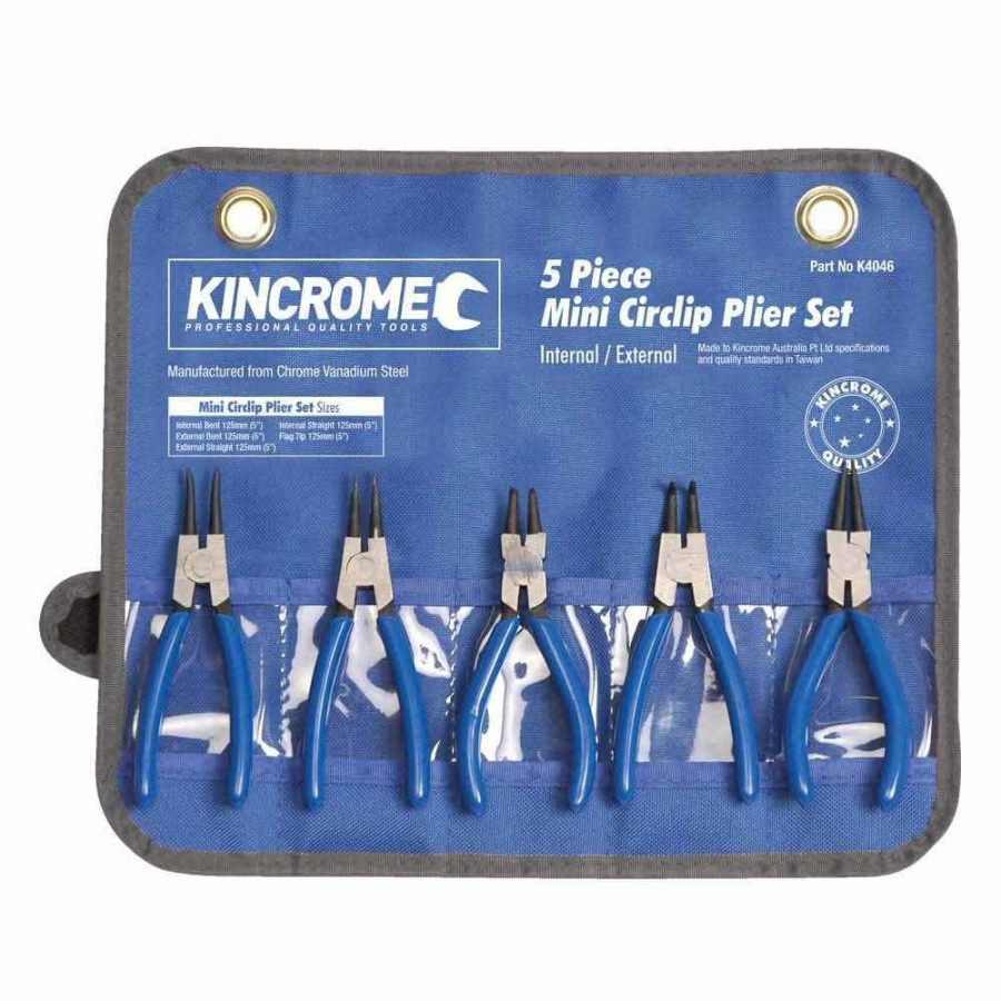 Kincrome Tools Kincrome | Kincrome 125Mm Mini Circlip Pliers Set 5 Piece K4046 New Collections