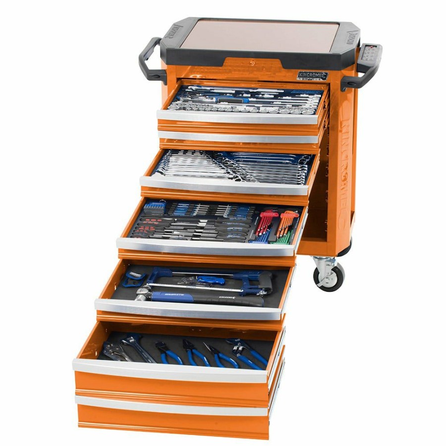 Kincrome Tools Kincrome | Kincrome Contour Tool Trolley Kit 242 Piece 7 Drawer Orange K1520O Trend Model