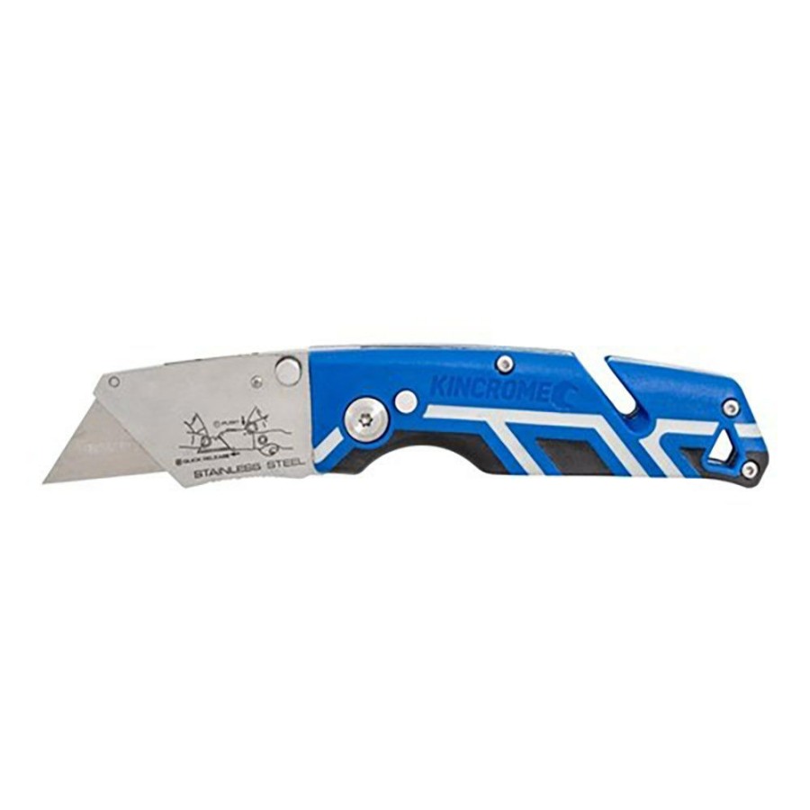 Kincrome Tools Kincrome | Kincrome Triple Grip Handle Folding Utility Knife K6266 Fire Sale