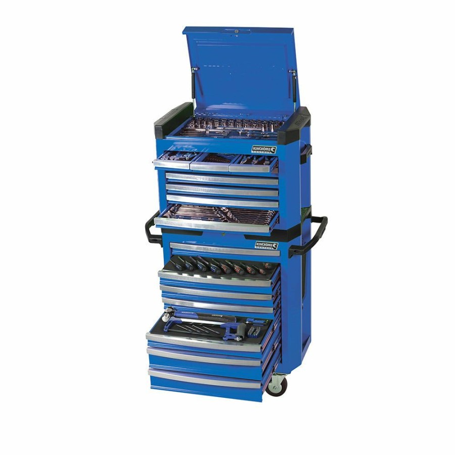 Kincrome Tools Kincrome | Kincrome Contour Tool Workshop Kit 208 Piece W. Trolley Blue K1510 Less Expensive