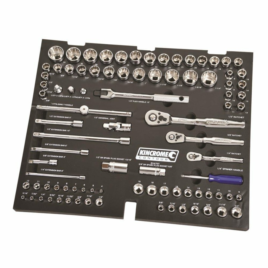 Kincrome Tools Kincrome | Kincrome Contour Tool Workshop Kit 208 Piece W. Trolley Blue K1510 Less Expensive