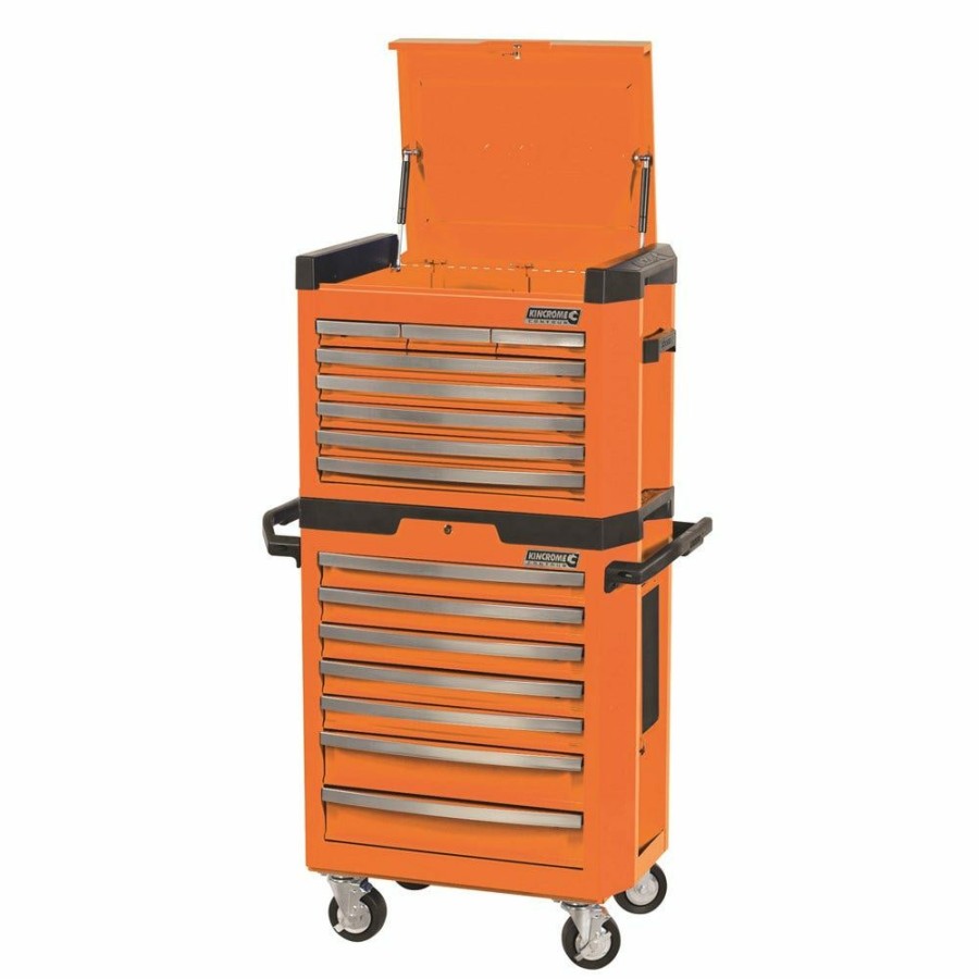 Kincrome Tools Kincrome | Kincrome Contour Tool Workshop 329 Piece 15 Drawer W. Trolley Orange K1501O Wholesale