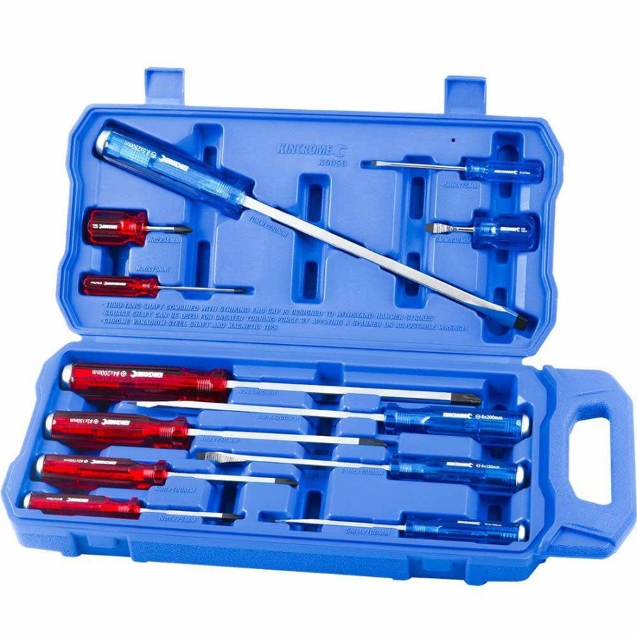 Kincrome Tools Kincrome | Kincrome Thru-Tang Screwdriver Set 12 Piece K5058 Online