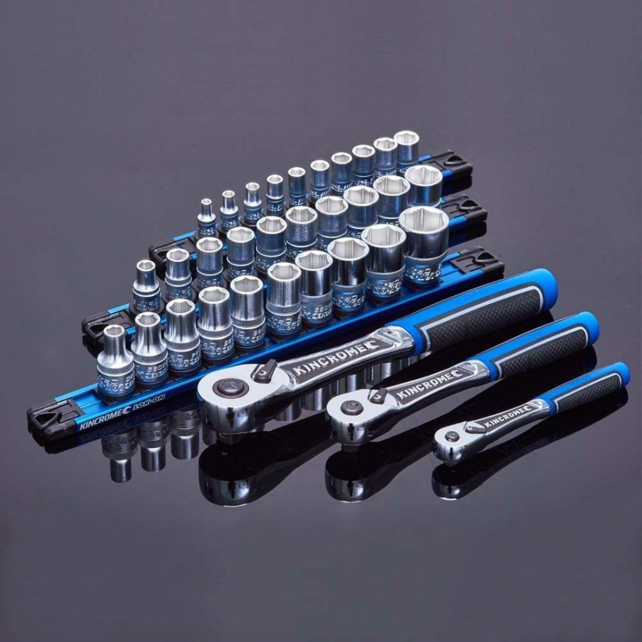 Kincrome Tools Kincrome | Kincrome 11 Piece Lok-On 3/8 Drive Metric Socket Set Twist-Lock Rail K27042 Shoping Model