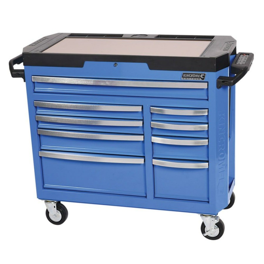 Kincrome Tools Kincrome | Kincrome Contour 42Inch Tool Trolley 9 Drawer Electric Wide Blue K7759 Promotions