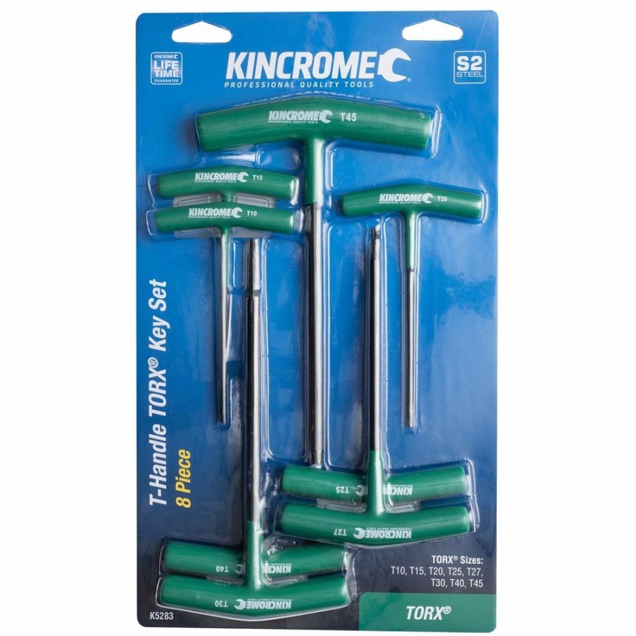 Kincrome Tools Kincrome | Kincrome T10-T45 Torx T-Handle Key Set 8 Piece K5283 Online