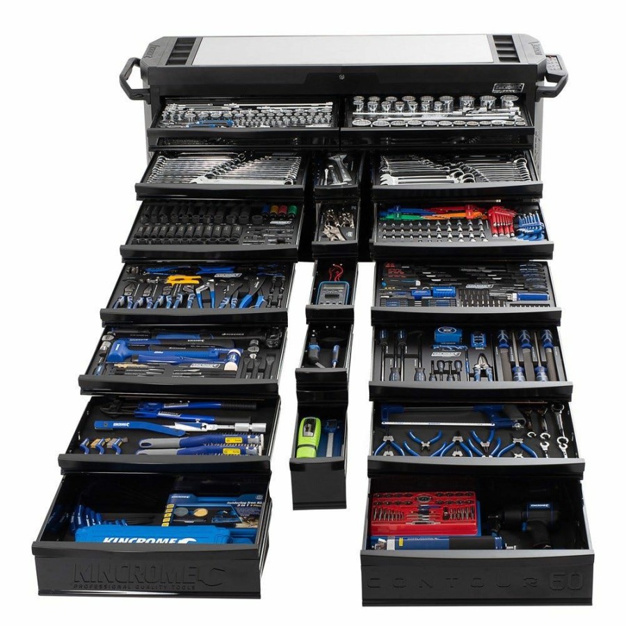 Kincrome Tools Kincrome | Kincrome 20 Drawer Contour Super Wide Tool Trolley Black Series K7862 Fire Sale