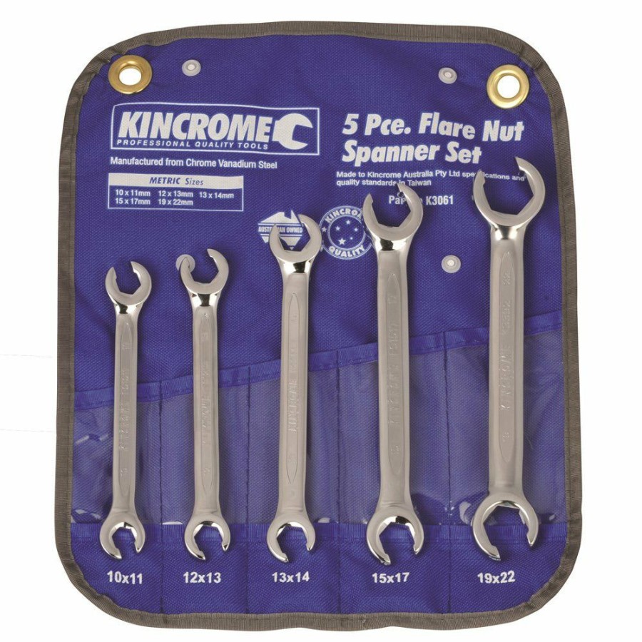 Kincrome Tools Kincrome | Kincrome 5 Piece Flare Nut Spanner Set Metric K3061 Shoping Model