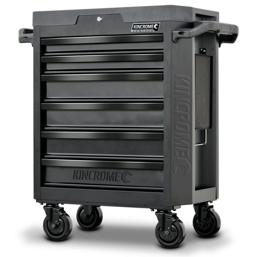 Kincrome Tools Kincrome | Kincrome 6-Drawer Contour Tool Trolley Black Series K7536 Discounts Online