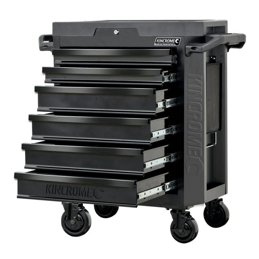 Kincrome Tools Kincrome | Kincrome 6-Drawer Contour Tool Trolley Black Series K7536 Discounts Online