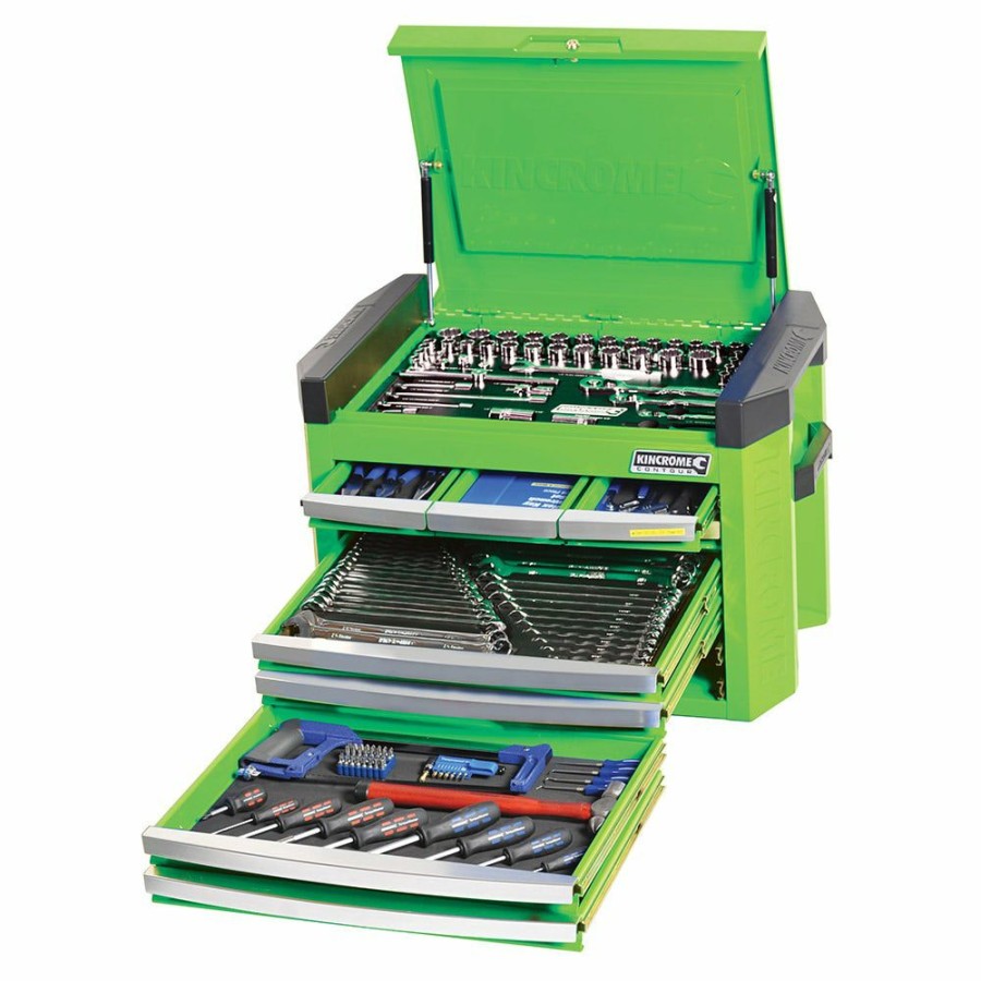 Kincrome Tools Kincrome | Kincrome Contour Tool Chest Kit 207 Piece Green K1509G Delicate Design