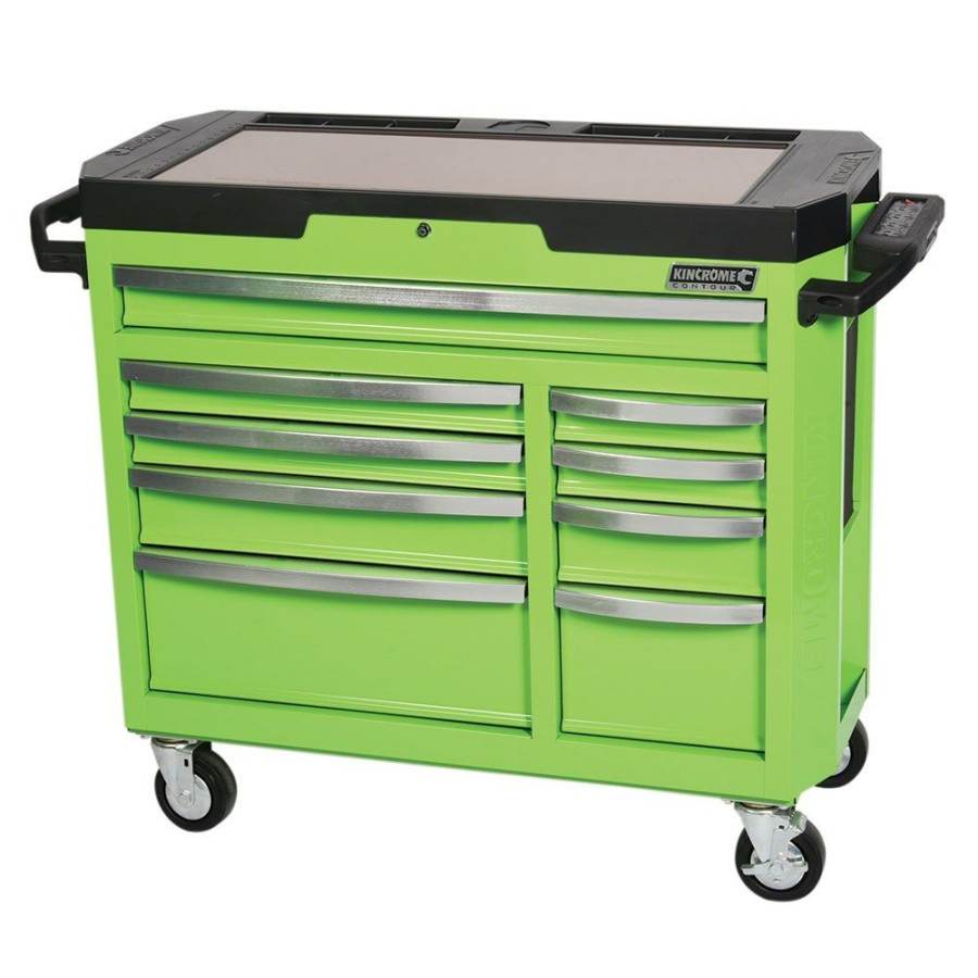 Kincrome Tools Kincrome | Kincrome Contour 42Inch Tool Trolley 9 Drawer Electric Wide Green K7759G Cheap Online