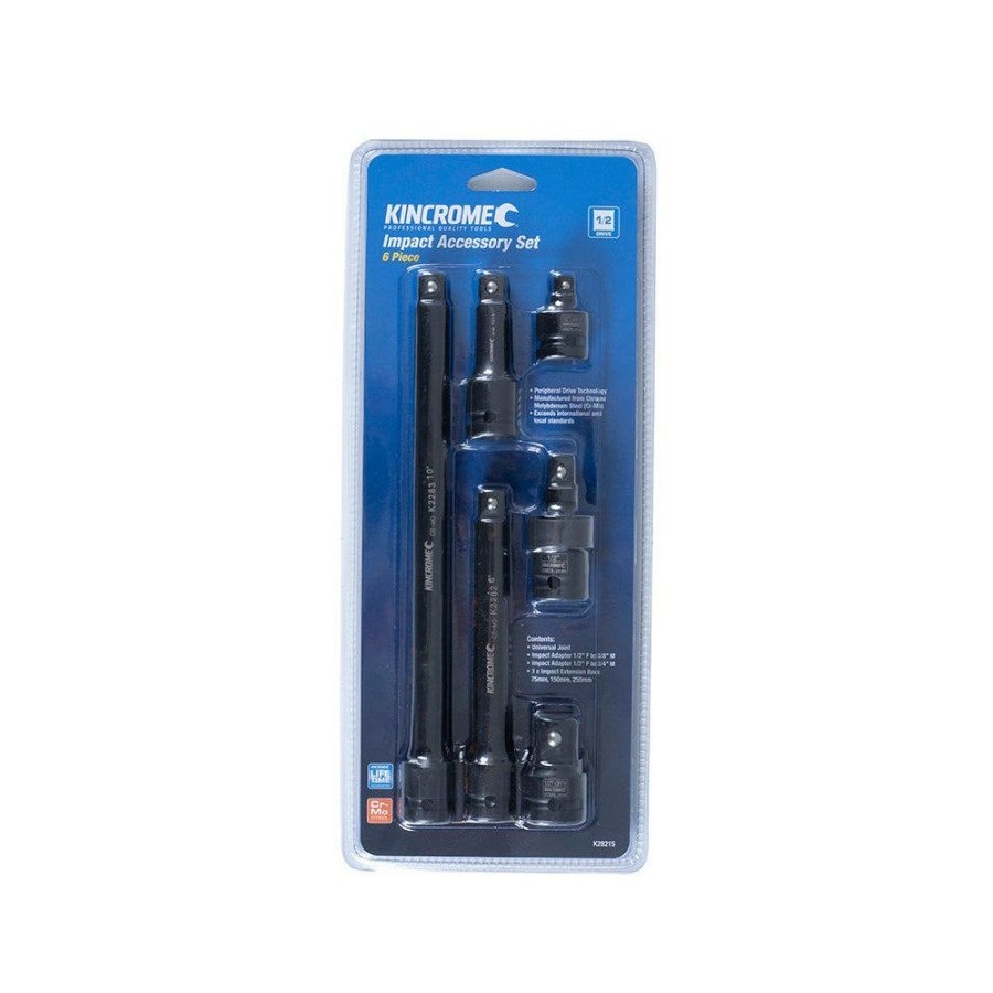 Kincrome Tools Kincrome | Kincrome 6 Piece 1/2Inch Drive Impact Accessory Set K28215 Exactly Discount