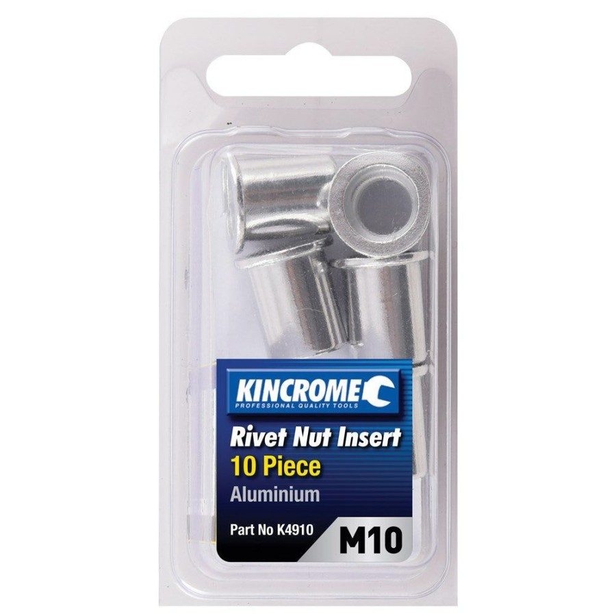 Kincrome Tools Kincrome | Kincrome Rivet Nut Insert M10 Aluminium 10 Piece K4910 Free Delivery