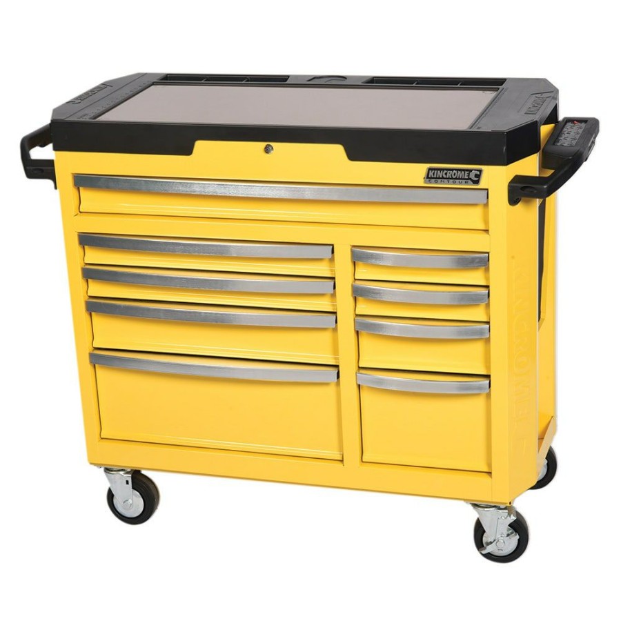 Kincrome Tools Kincrome | Kincrome Contour 42Inch Tool Trolley 9 Drawer Electric Wide Yellow K7759Y Shoping Model