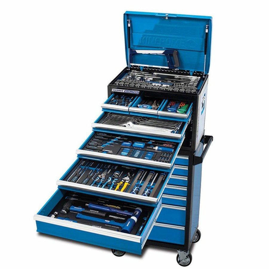 Kincrome Tools Kincrome | Kincrome Evolution Tool Workshop 281 Piece 14 Drawer Deep W. Trolley K1227 Fire Sale