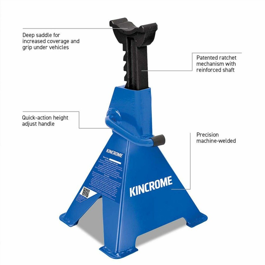 Kincrome Tools Kincrome | Kincrome 2000Kg Axle Stands Ratchet Style Pair K12073 Fantastic Model