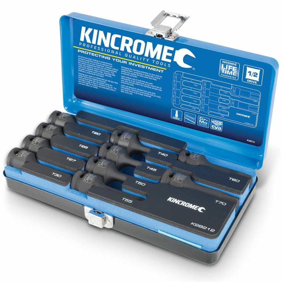 Kincrome Tools Kincrome | Kincrome 10 Piece 1/2Inch Drive Metric Torx Socket Set K28212 New Collections