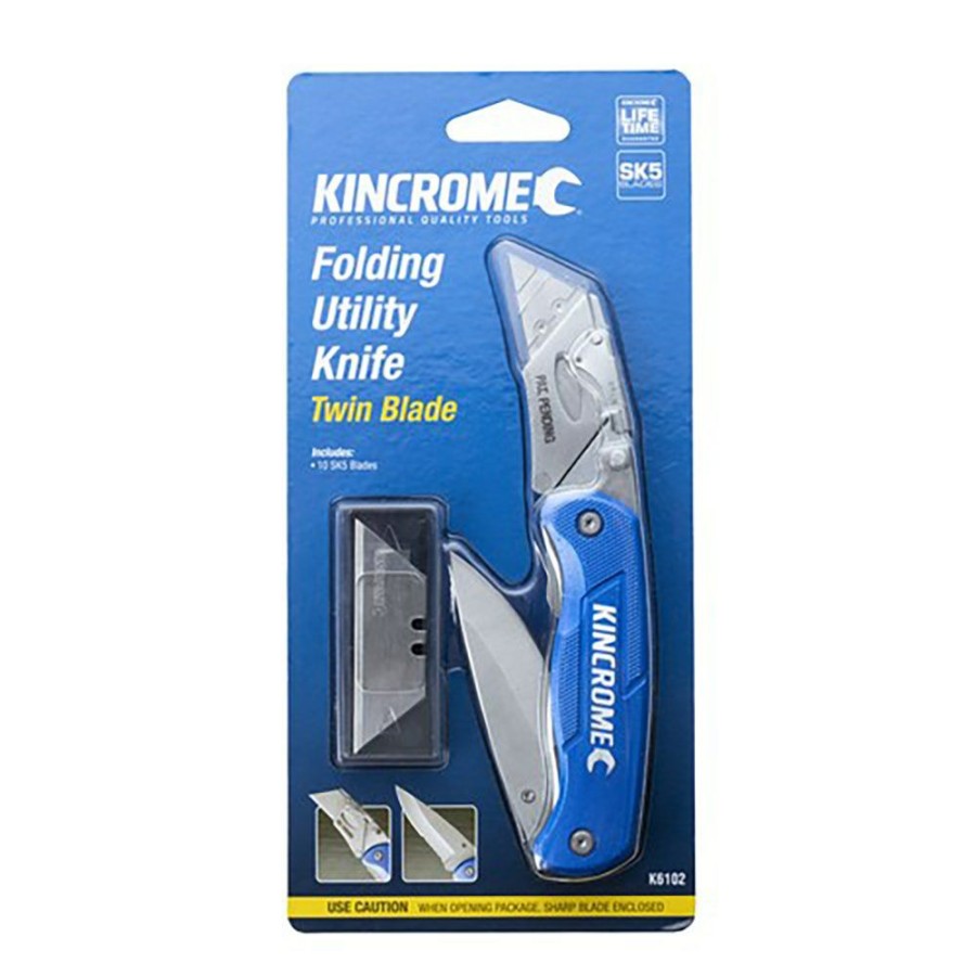 Kincrome Tools Kincrome | Kincrome Twin Blade Folding Utility Knife K6102 Free Delivery