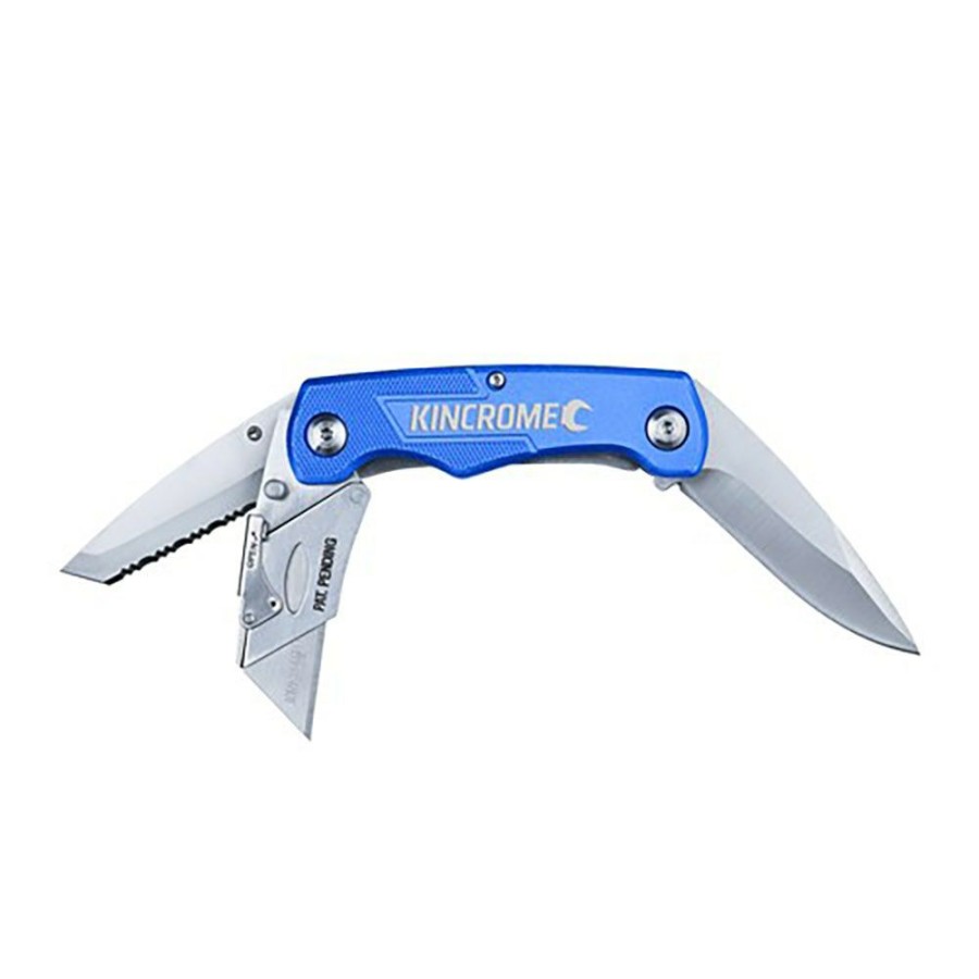 Kincrome Tools Kincrome | Kincrome Tri-Blade Folding Utility Knife K6101 Classical Style