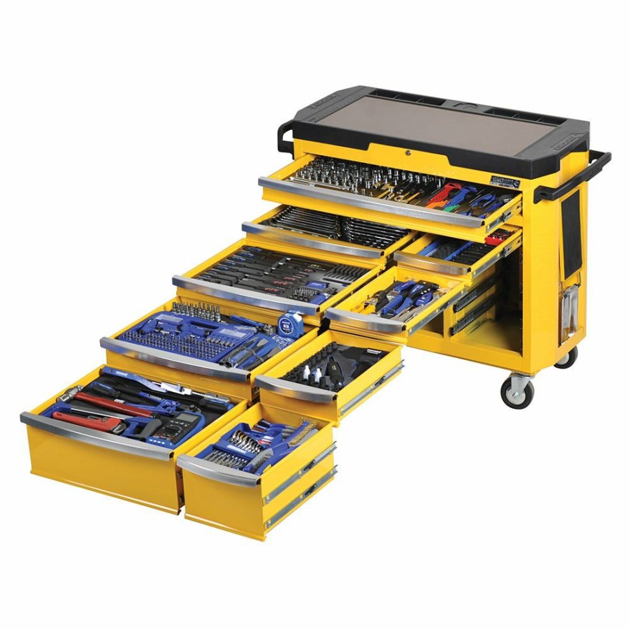 Kincrome Tools Kincrome | Kincrome Contour Tool Workshop 485 Piece 15 Drawer W. Trolley Yellow K1506Y Large Choice