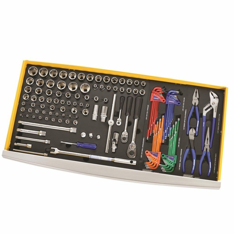 Kincrome Tools Kincrome | Kincrome Contour Tool Workshop 485 Piece 15 Drawer W. Trolley Yellow K1506Y Large Choice