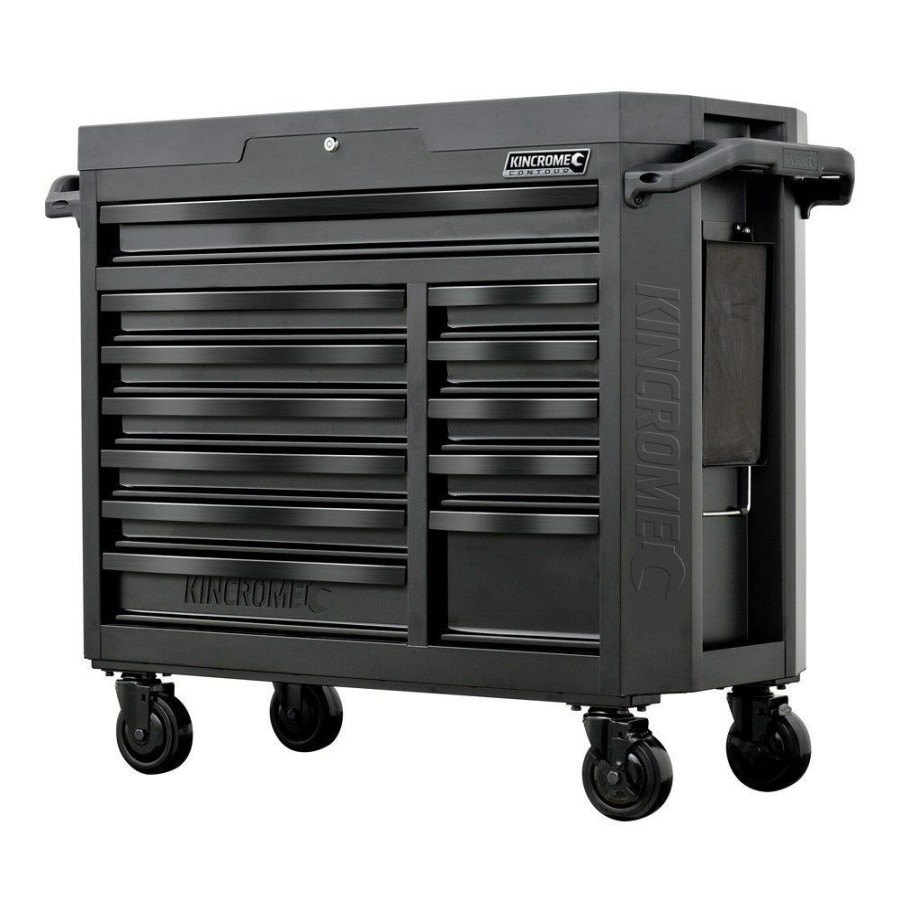 Kincrome Tools Kincrome | Kincrome 12-Drawer Contour Wide Tool Trolley Black Series K7542 High Quality