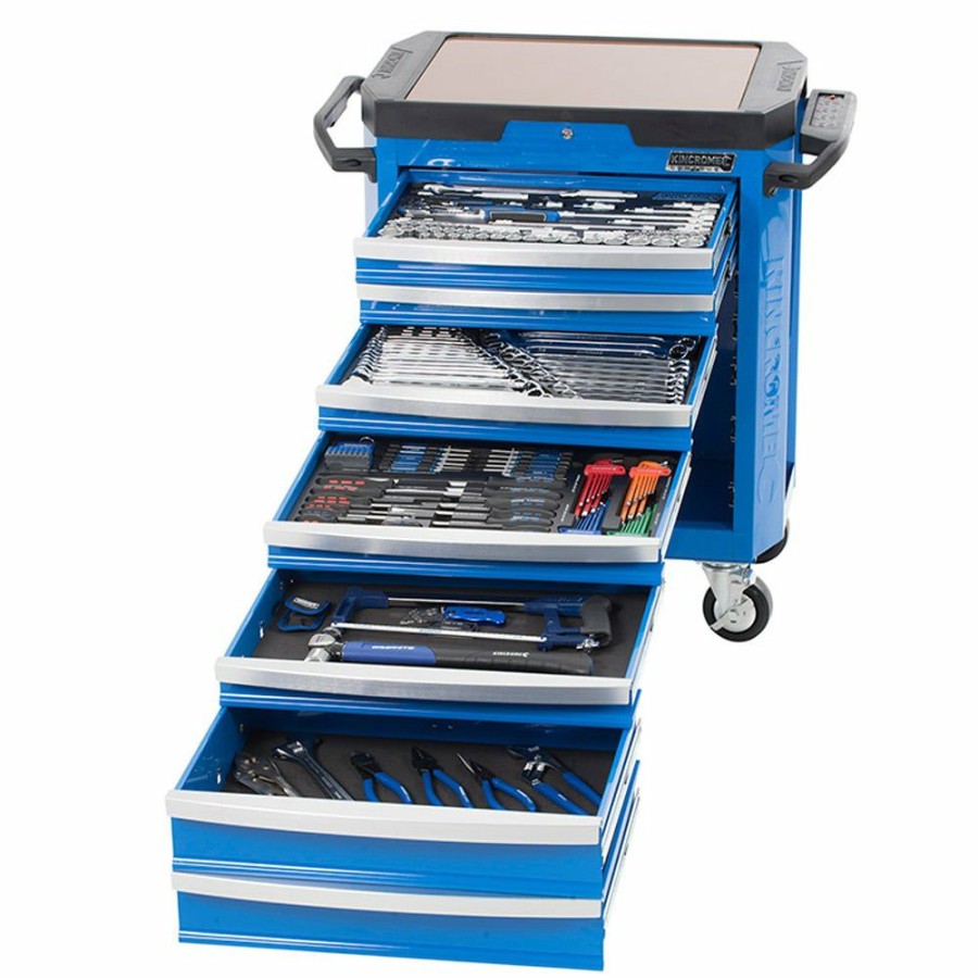 Kincrome Tools Kincrome | Kincrome Contour Tool Trolley Kit 242 Piece 7 Drawer Blue K1520 Large Choice