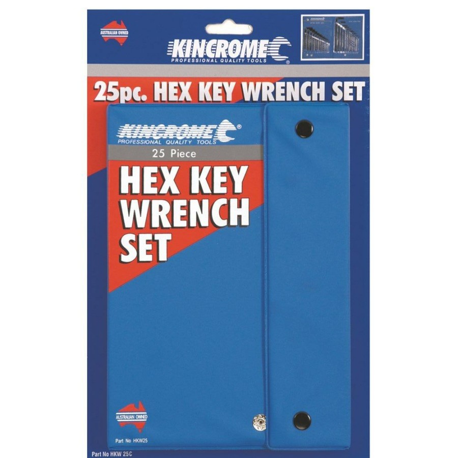 Kincrome Tools Kincrome | Kincrome Imperial & Metric Hex Key Wrench Set 25 Piece Hkw25C Sale