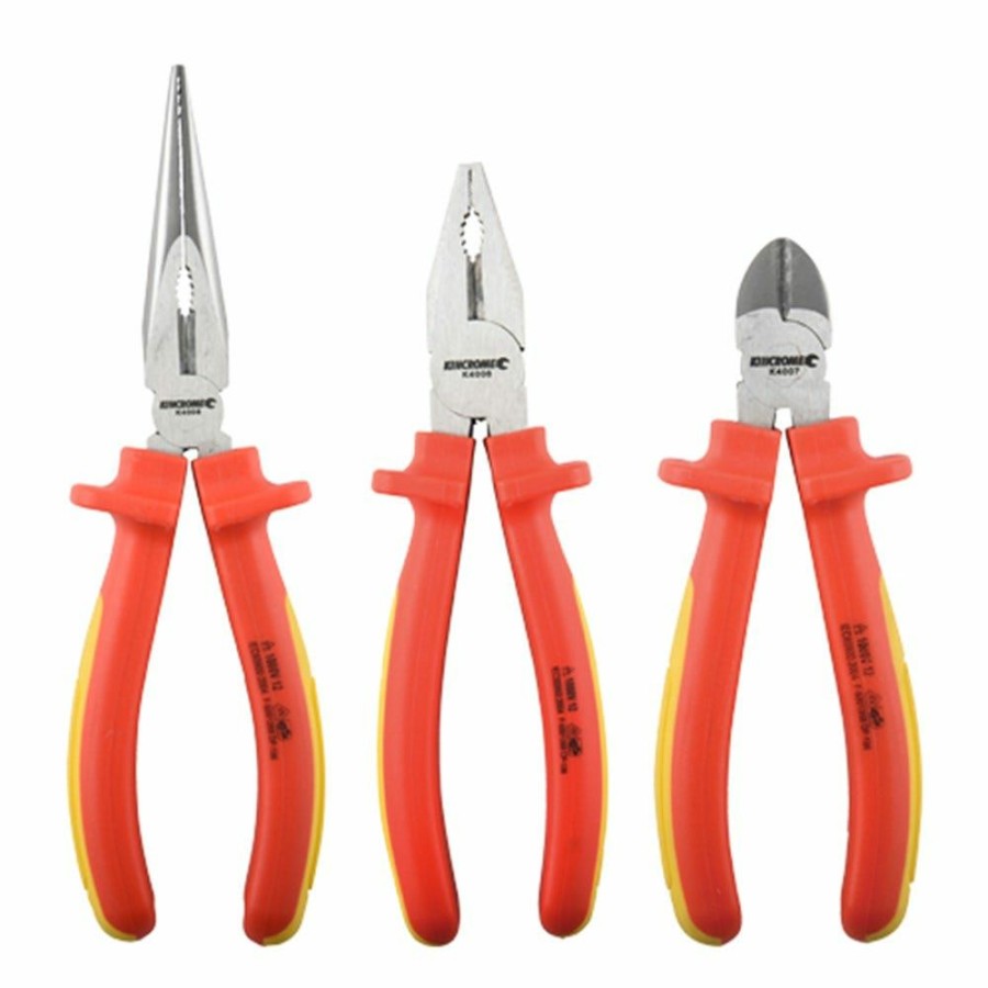 Kincrome Tools Kincrome | Kincrome 3 Piece Vde Pliers Set K4005 Exactly Discount