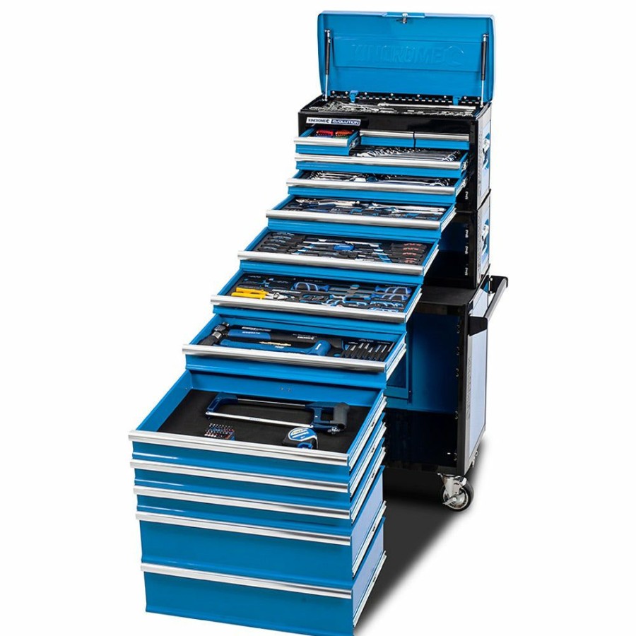 Kincrome Tools Kincrome | Kincrome Evolution Tool Workshop 245 Piece 14 Drawer Deep W. Trolley K1226 Discounts Online