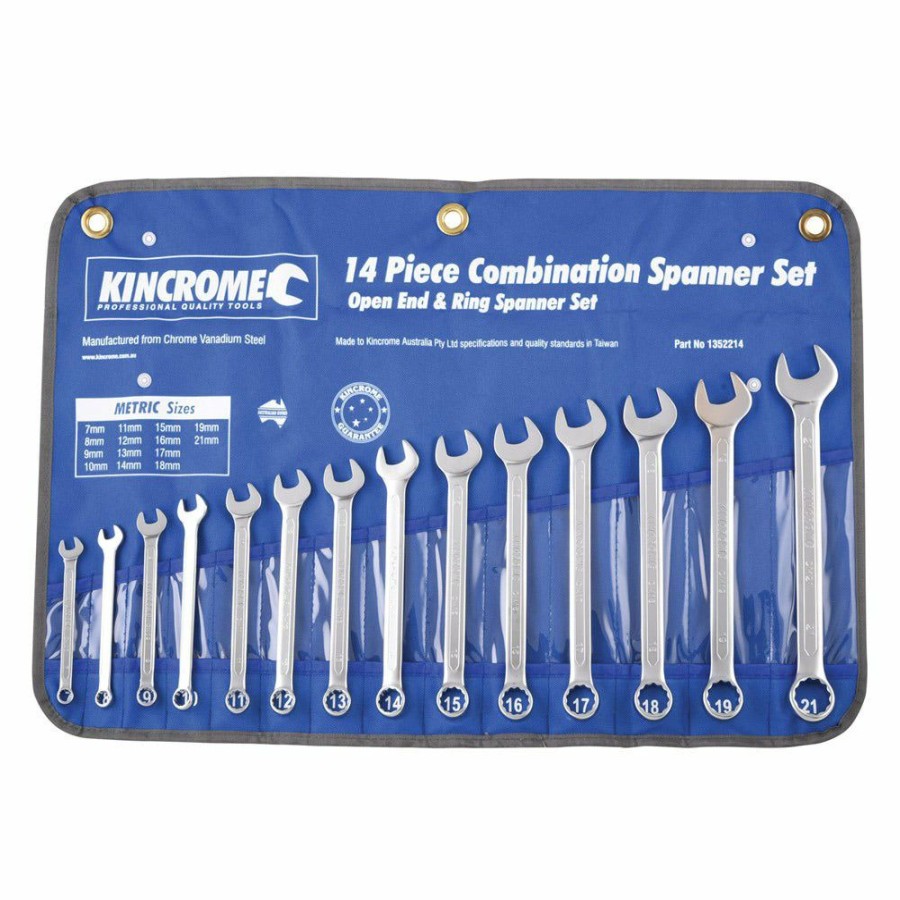 Kincrome Tools Kincrome | Kincrome 14 Piece Combination Spanner Set Metric 1352214 Sale