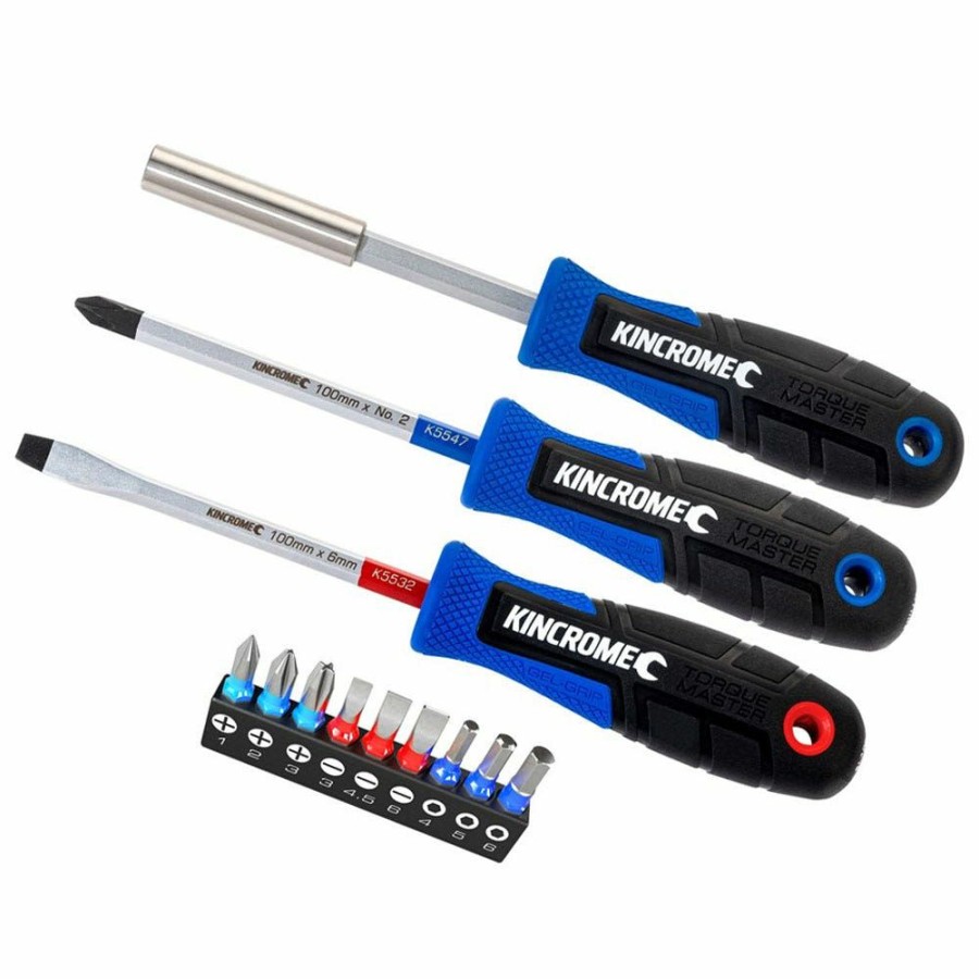 Kincrome Tools Kincrome | Kincrome Torquemaster Screwdriver & Bit Set 12 Piece K5516 Sale